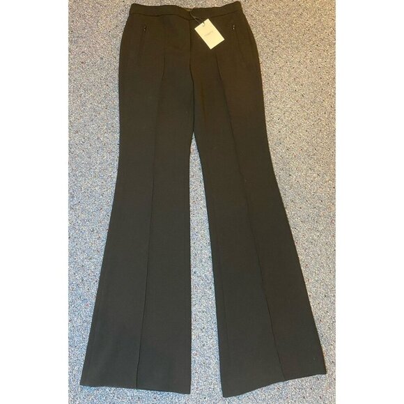 NWT Theory Pull On Demitria Pants Flare Black Size 4 New - Picture 1 of 6